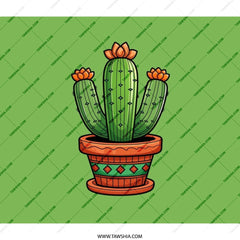 Cactus BackPack, Potted Cactus Print, Desert Plant Art, Nature BackPack, Unique BackPack Design, Novelty Cactus Gift, Everyday BackPack - Tawshia