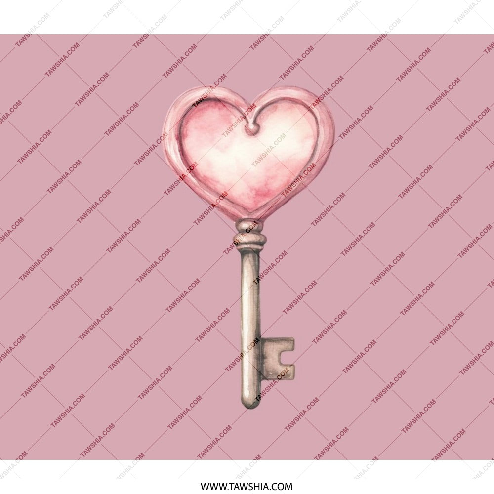 Heart Key BackPack, Pink BackPack, Romantic BackPack, Novelty Heart Key Gift, Cute Girl BackPack, Unique Women BackPack, Stylish BackPack - Tawshia