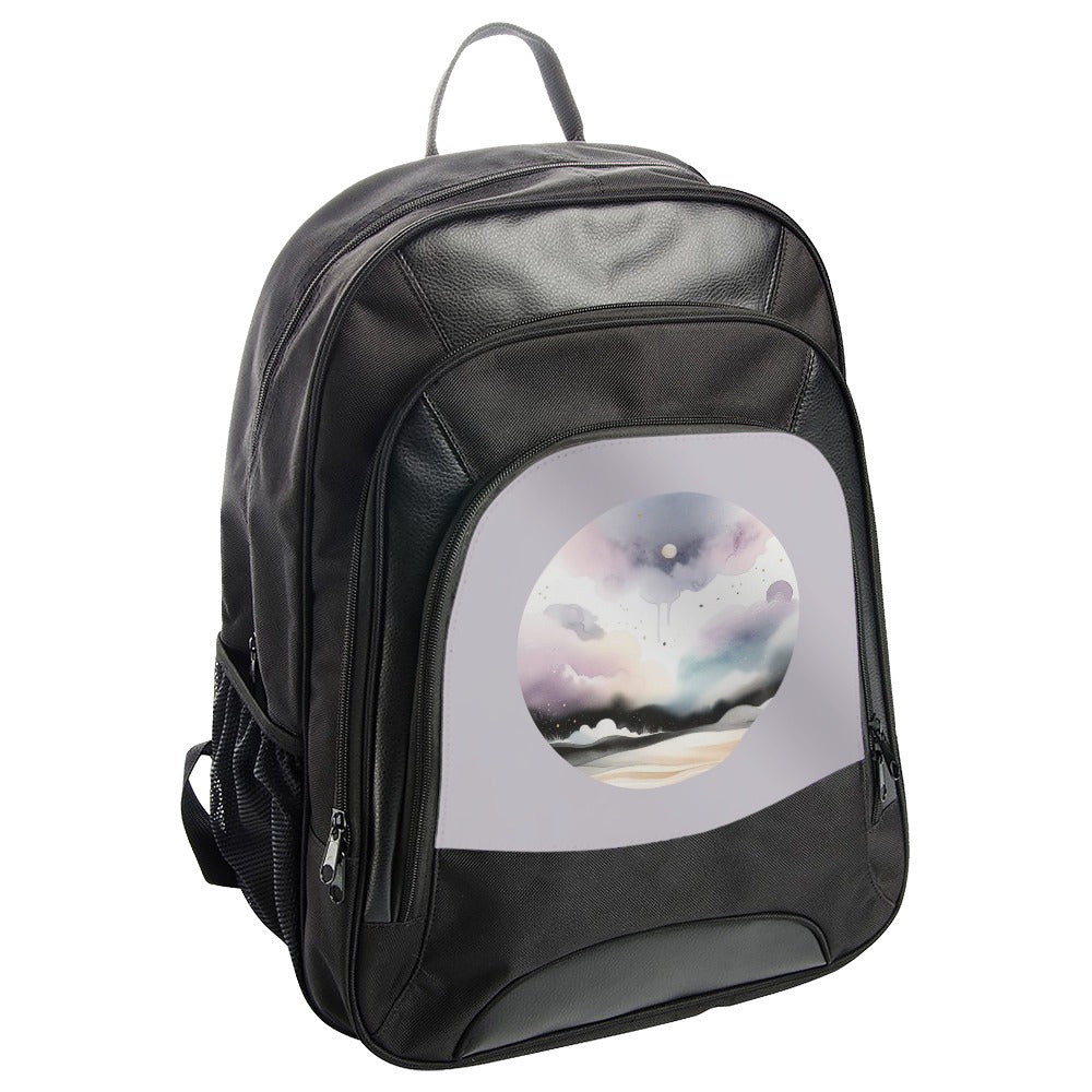 Watercolor Sky BackPack, Pastel Clouds BackPack, Dreamy Landscape BackPack, Modern Art Rucksack, Aesthetic Pastel School Bag - Tawshia