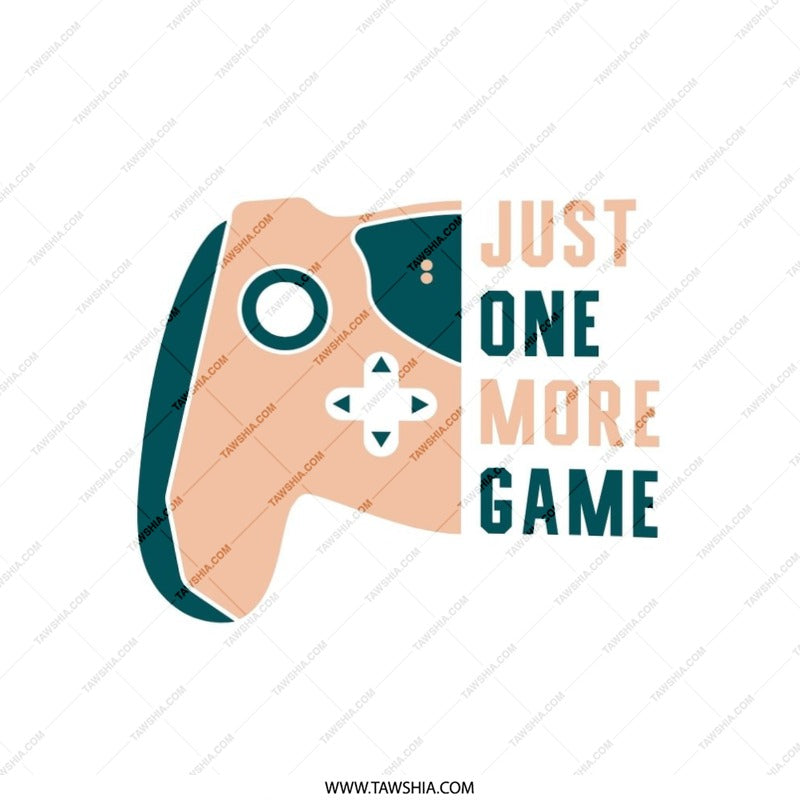 Just One More Game Pillow, Gamer Decor, Controller Design, Gaming Room Decor, Gift For Gamers, Trendy Pillows, Throw Pillow - Tawshia