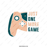 Just One More Game Pillow, Gamer Decor, Controller Design, Gaming Room Decor, Gift For Gamers, Trendy Pillows, Throw Pillow - Tawshia