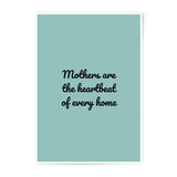 Mothers Heartbeat Home Photographic Prints, Mom Love Decor, Family Quote Art, Unique Wall Decor, Mother's Day Gift Idea - Tawshia
