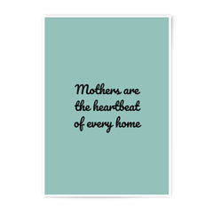 Mothers Heartbeat Home Photographic Prints, Mom Love Decor, Family Quote Art, Unique Wall Decor, Mother's Day Gift Idea - Tawshia