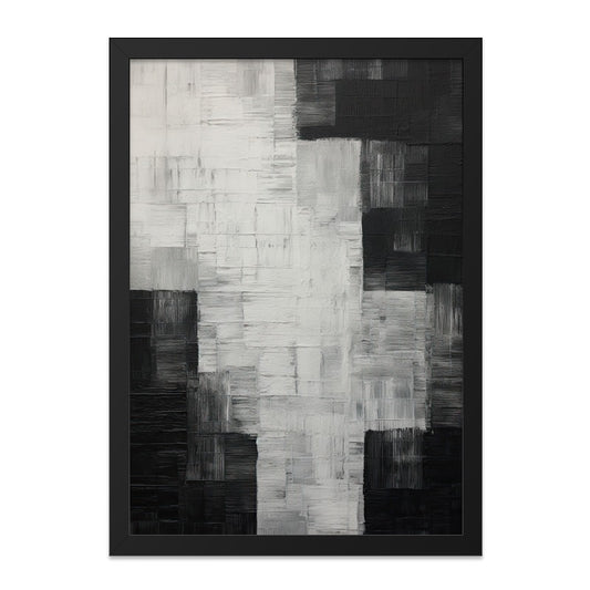 Abstract Art Wall Decor, Black and White Painting, Modern Minimalist Print, Textured Wall Art, Contemporary Home Decor - Tawshia