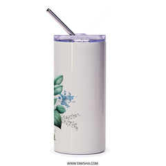 Floral Tumbler, Flower Bouquet Tumbler, Watercolor Style Tumbler, Floral Gift Idea, Colorful Flower Art Tumbler - Tawshia