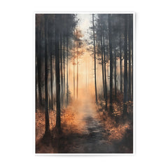 Forest Photographic Print, Misty Path, Dark Woods Art, Landscape Photo, Nature Wall Decor, Home Decor, Fine Art Print - Tawshia