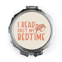 Book Lover Pocket Mirror, Funny Reader Gift, I Read Past My Bedtime Compact Mirror, Bookworm Gift, Library Gift, Reading Addiction Gift - Tawshia