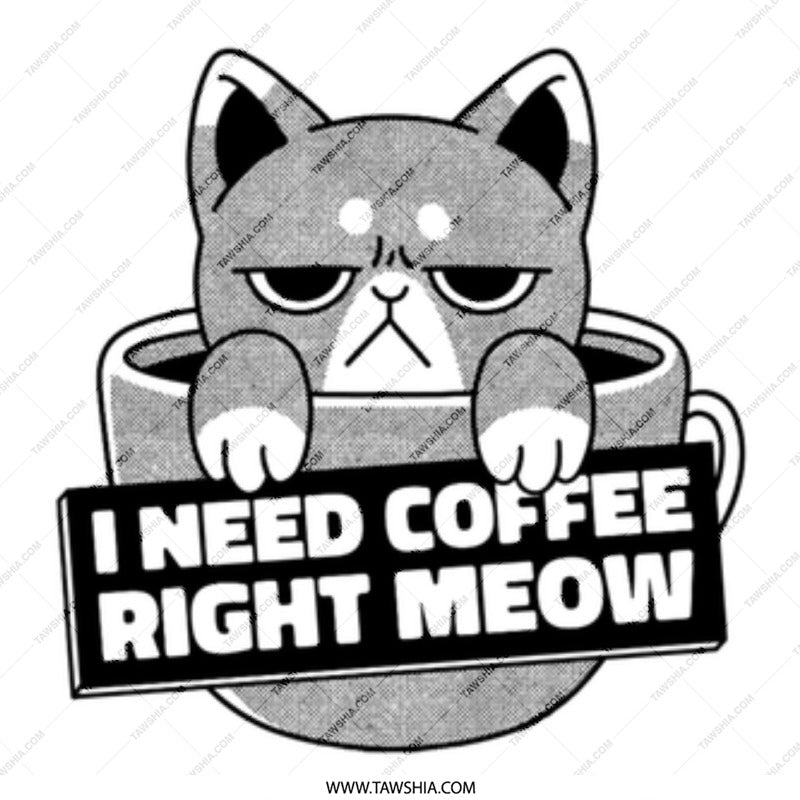 I Need Coffee Right Meow Cat Mug product