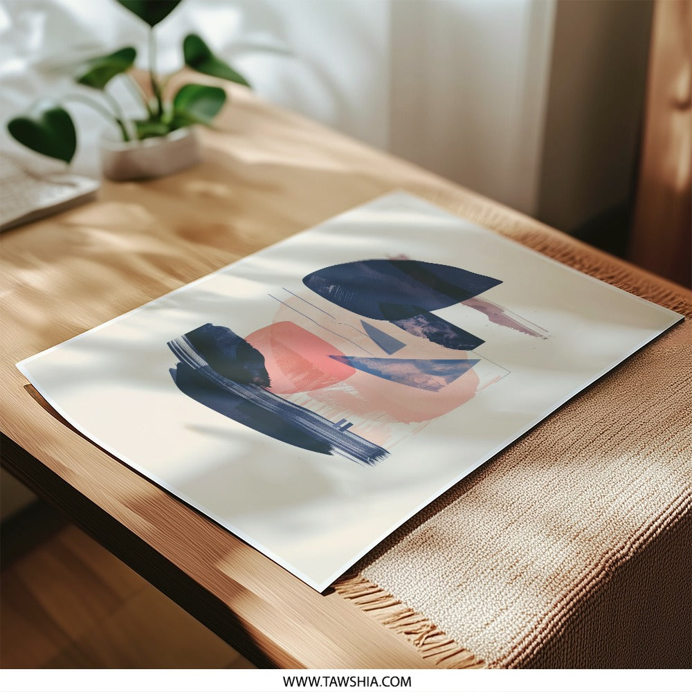 Abstract Art Photographic Print, Modern Wall Art, Geometric Shapes, Contemporary Home Decor, Minimalist Art Print, Large Wall Art - Tawshia