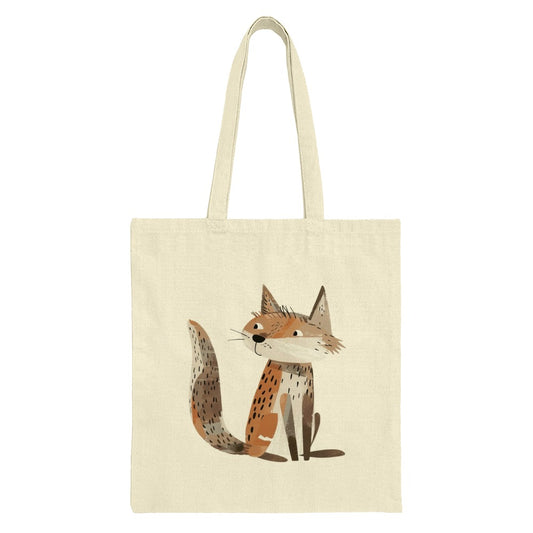 Cute Fox Tote Bag, Animal Lover Bag, Woodland Creature Bag, Gift for Her, Reusable Grocery Bag, Book Bag, Everyday Tote - Tawshia