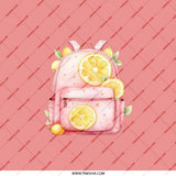 Pink Lemon Backpack Pocket Mirror, Cute Travel Mirror, Fruit Design Mirror, On the Go Makeup Mirror, Gifts for Her, Small Mirror - Tawshia