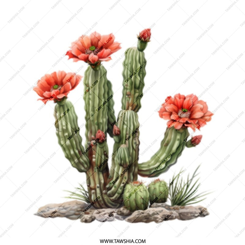 Blooming Cactus Mug, Floral Mug, Southwest Desert Mug, Botanical Mug, Cute Mug, Succulent Mug, Plant Lover Gift, Unique Mug Design - Tawshia