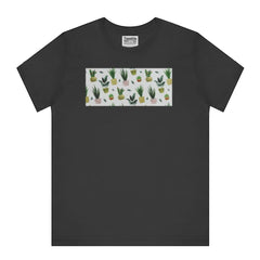 Succulent Plants Print T-Shirt Casual Graphic Tee product