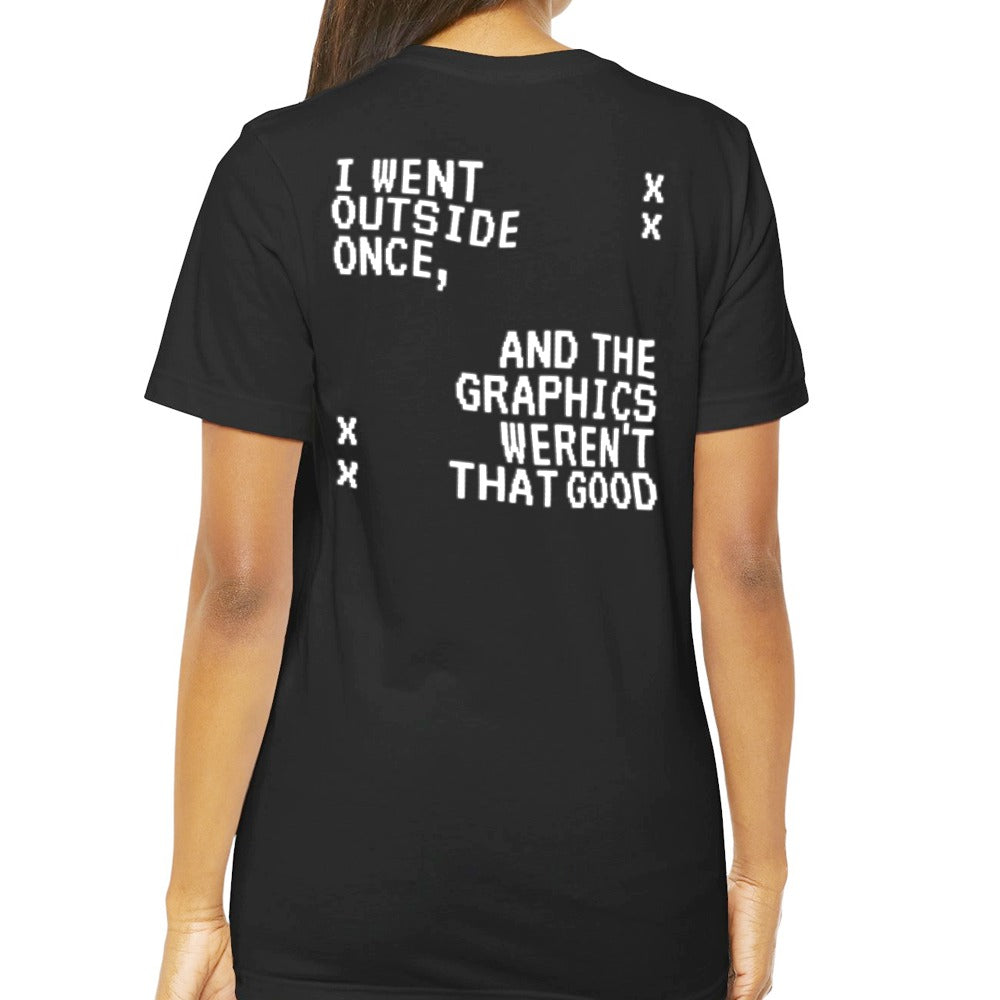 Funny Statement T-shirt with Bold White Lettering product type