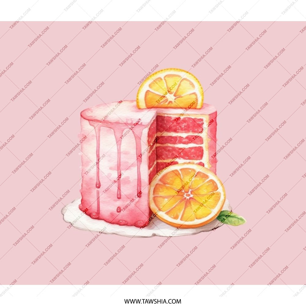 Pink Lemon Cake Backpack, Cute Backpack, Foodie Backpack, Unique Backpack, Novelty Backpack, Designer Backpack, Stylish Backpack - Tawshia