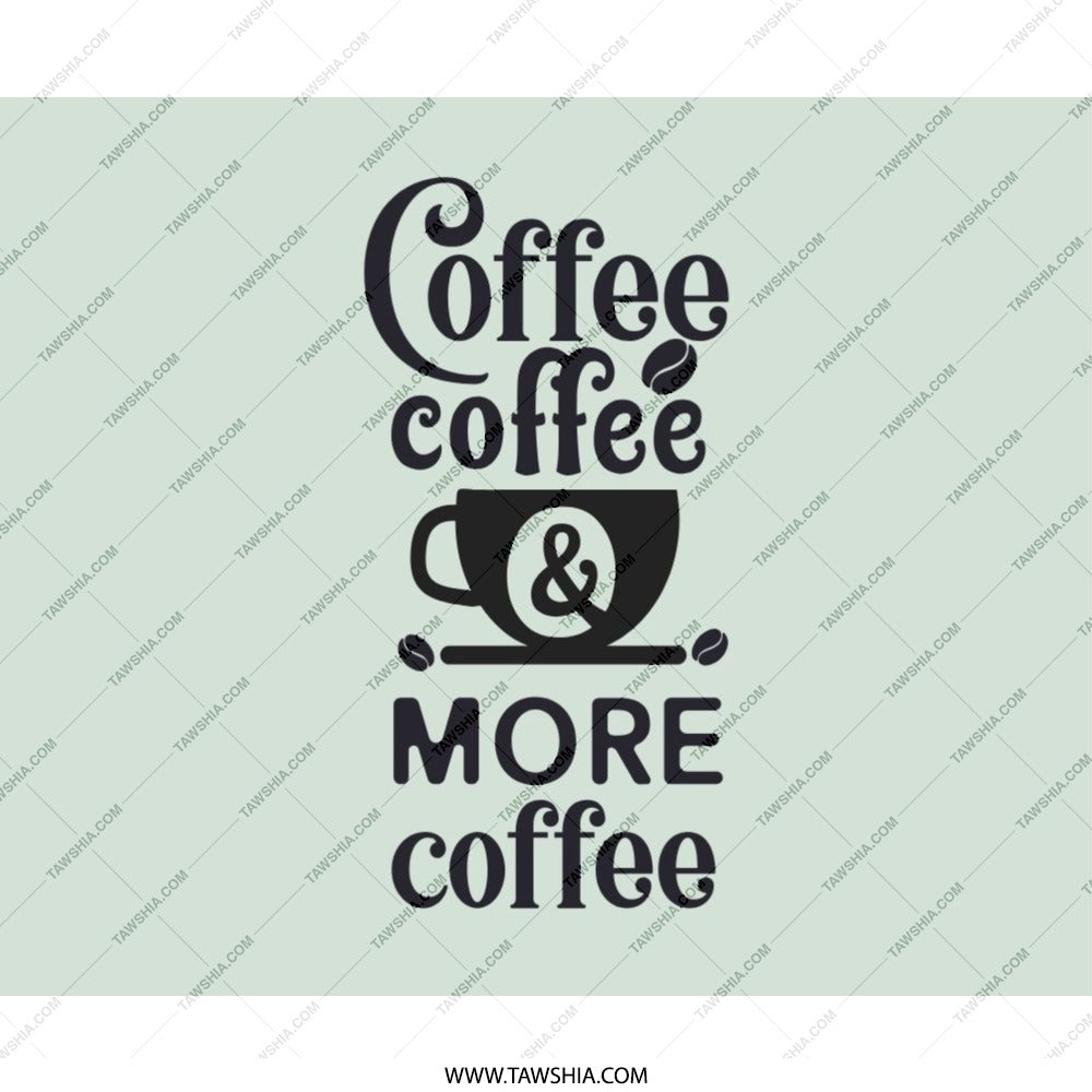 Coffee Lover Mouse Pad, More Coffee Design, Office Desk Decor, Cute Computer Mat, Funny Coffee Addict Gift, Work From Home Essentials - Tawshia