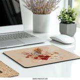Floral MousePad, Botanical Computer Accessory, Elegant Desk Mat, Autumn Flowers Mouse Pad, Aesthetic Office Decor, Trending Gift Idea - Tawshia