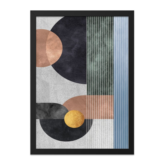 Abstract Geometric Art, Modern Wall Decor, Circle and Line Print, Contemporary Home Art, Minimalist Wall Art - Tawshia