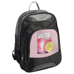 Lemon Candle Backpack, Watercolor Art Rucksack, Trendy Bookbag, Cute Backpack for School, Stylish Travel Bag - Tawshia