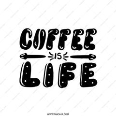 Coffee Is Life Tote Bag, Gift for Coffee Lovers, Trendy Tote Bag, Reusable Shopping Bag, Everyday Bag, Book Bag, Aesthetic Tote - Tawshia