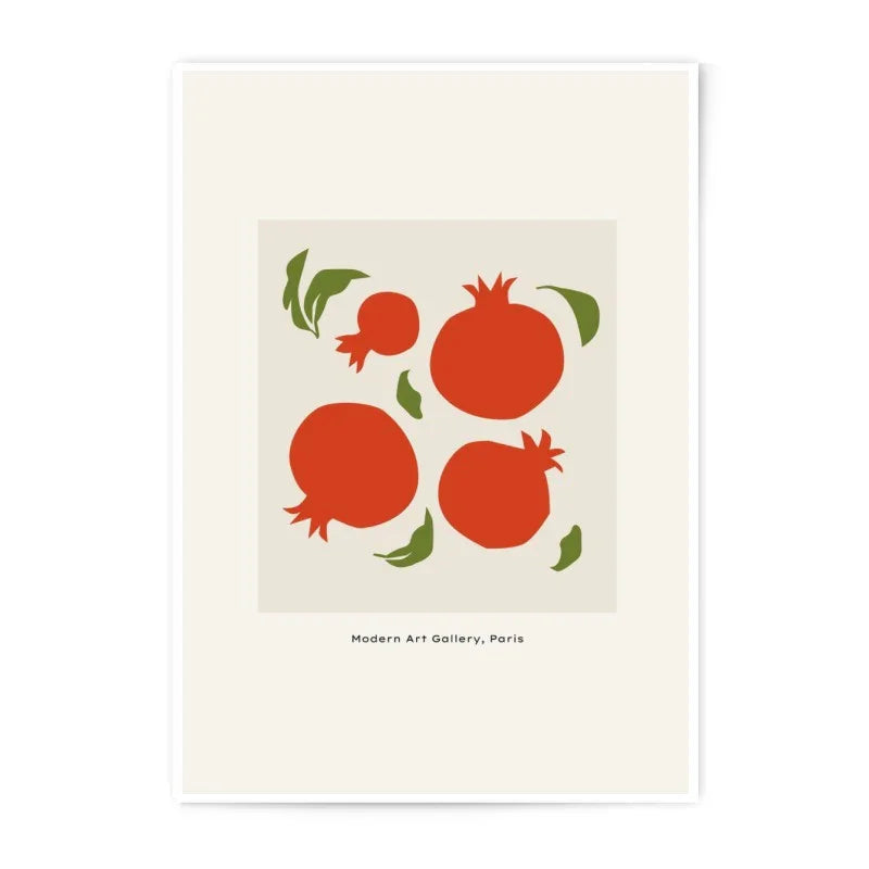 Pomegranate Photographic Print, Modern Art Print, Fruit Wall Art, Kitchen Decor, Minimalist Art, Gallery Wall Art, Home Decor - Tawshia