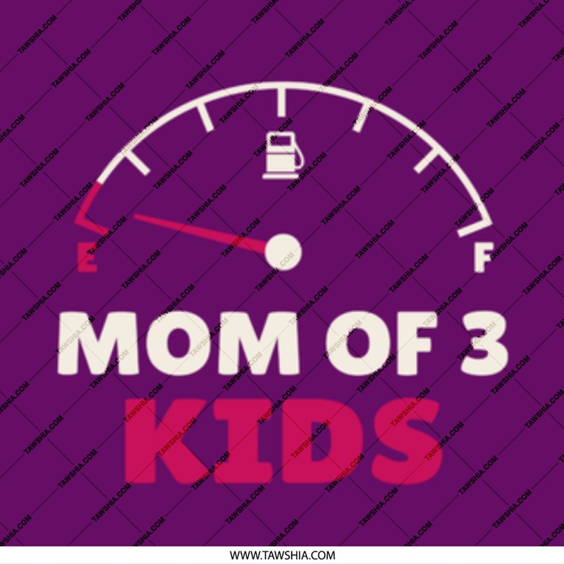 Funny Mom of 3 Low Fuel Gauge Kids product