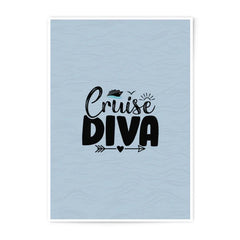 Cruise Diva Photographic Print, Vacation Decor, Travel Art, Nautical Theme, Gift for Her, Cruise Lover, Wall Art, Home Decor - Tawshia