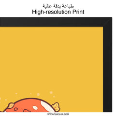 Cute Mushroom Wall Art, Kawaii Decor Print, Fungi Art, Kids Room Decor, Botanical Illustration, Mushroom Poster, Trendy Home Decor - Tawshia