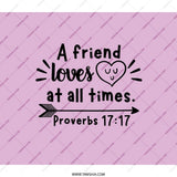 Proverbs Backpack, Christian Backpack, Bible Verse Backpack, Gift for Christian, Gift for Friend, Proverbs 17 17, Friendship Gift - Tawshia
