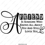 Friend Pocket Mirror, Friendship Gift, Best Friend Present, Sentimental Pocket Mirror, Gift for Friends, Compact Mirror - Tawshia