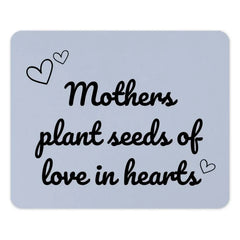 Mothers Day Mouse Pad, Mothers Plant Seeds of Love Gift, Heart Mousepad, Gift for Mom, Mother's Day Present - Tawshia