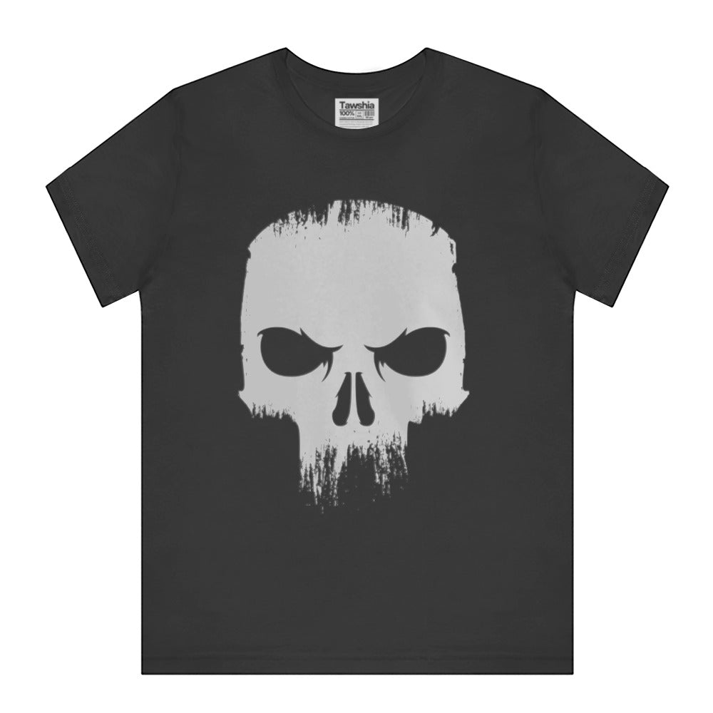 Skull Design on Black T-Shirt Apparel product type