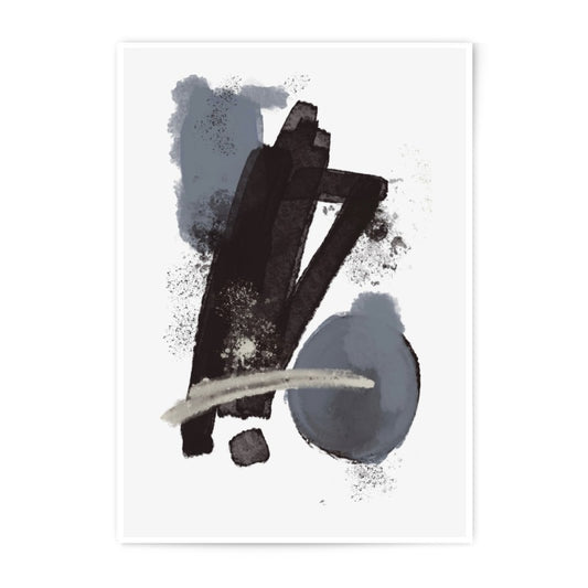 Abstract Art Photographic Print, Modern Wall Decor, Gray Black Art Print, Minimalist Art, Home Decor, Office Art, Fine Art Print - Tawshia