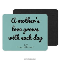 Mother's Love Mouse Pad, Inspirational Quote Pad, Daily Reminder Mousepad, Mom Gift, Best Mom Mousepad, Office Desk Decor - Tawshia