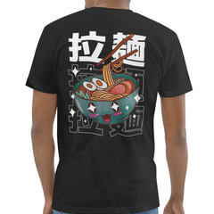 Cute Noodle Bowl Graphic Tee Black T-shirt product type