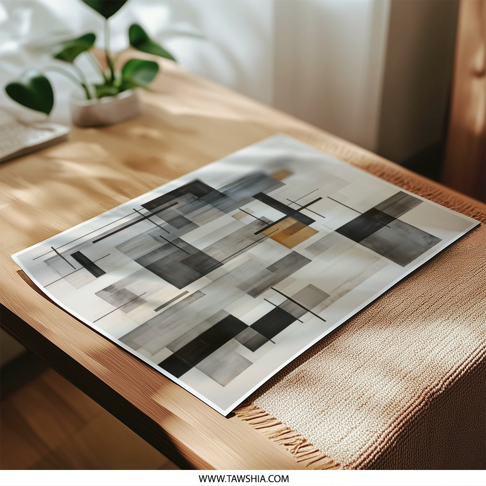 Geometric Abstraction Photographic Print, Minimalist Art, Modern Wall Decor, Contemporary Design, Home Art, Office Art - Tawshia