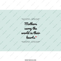 Mothers Day Tumbler, Mothers Carry The World Tumbler, Gift For Mom, Mom Tumbler, Mother's Day Gift, Heart Tumbler, Mothers Gift - Tawshia