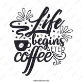 Life Begins After Coffee Mug, Coffee Lover Gift, Inspirational Mug, Funny Coffee Mug, Morning Motivation Mug - Tawshia
