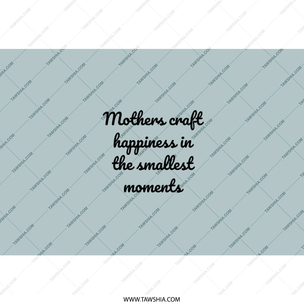 Mothers Craft Happiness Tumbler, Inspirational Quote Gift, Mom Appreciation Present, Gift for Mom, Unique Drinkware, Tumbler with Straw - Tawshia