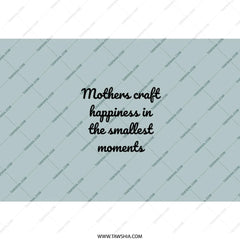 Mothers Craft Happiness Tumbler, Inspirational Quote Gift, Mom Appreciation Present, Gift for Mom, Unique Drinkware, Tumbler with Straw - Tawshia