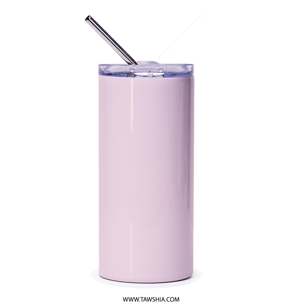Floral Tumbler, Watercolor Flower Design, Elegant Travel Mug, Unique Gift Idea, Stylish Tumbler with Lid and Straw, Colorful Flower Tumbler - Tawshia
