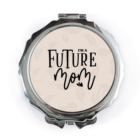 Future Mom Pocket Mirror, Pregnancy Reveal, New Mom Gift, Expecting Mom, Baby Shower Gift, Mom To Be, Pocket Makeup Mirror, Handbag Mirror - Tawshia