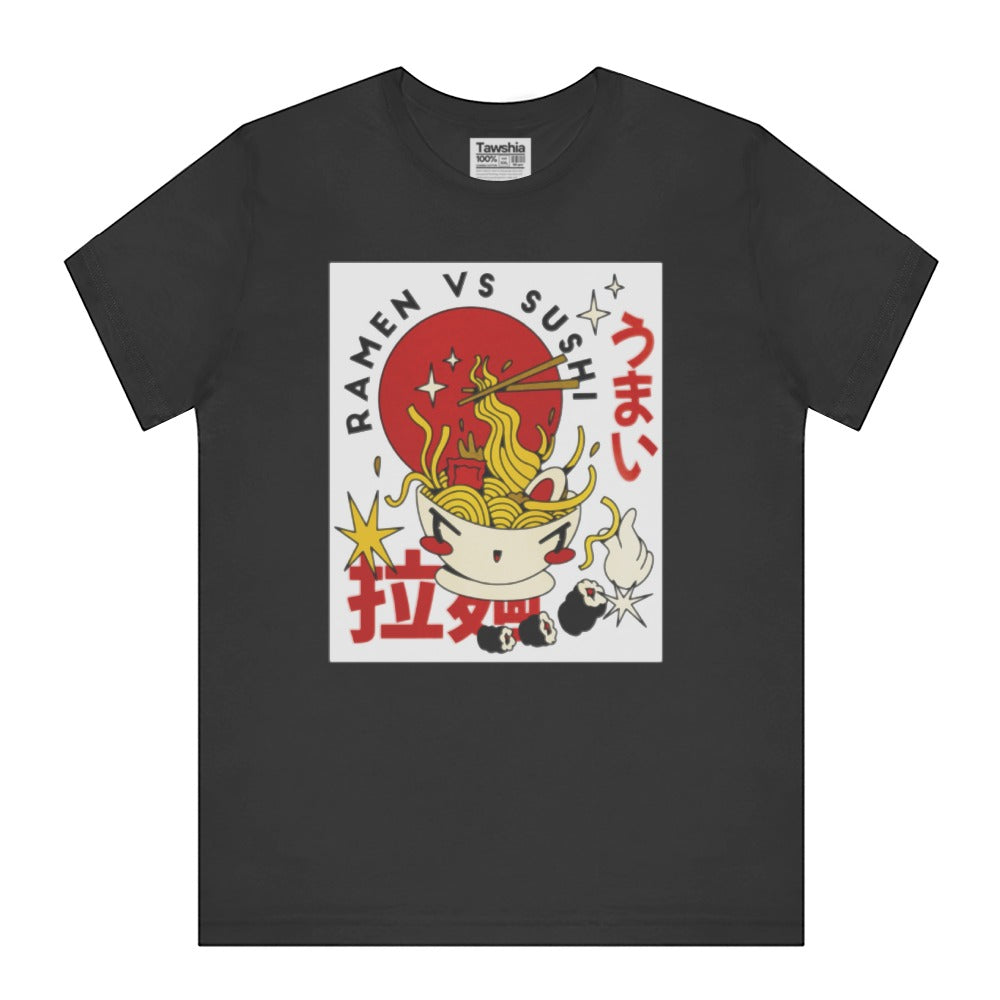 Ramen VS Sushi Japanese Inspired Graphic T-Shirt product