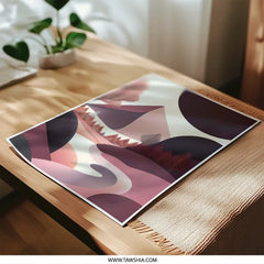 Abstract Landscape Photographic Print, Mountain Range Art, Modern Home Decor, Nature Inspired Wall Art, Minimalist Print, Geometric Design - Tawshia