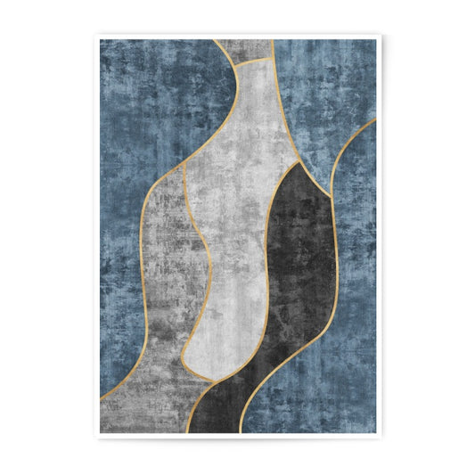 Abstract Photographic Print, Modern Art Print, Gold Accent Wall Decor, Contemporary Home Art, Unique Design Art, Stylish Print - Tawshia