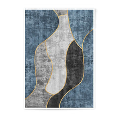 Abstract Photographic Print, Modern Art Print, Gold Accent Wall Decor, Contemporary Home Art, Unique Design Art, Stylish Print - Tawshia