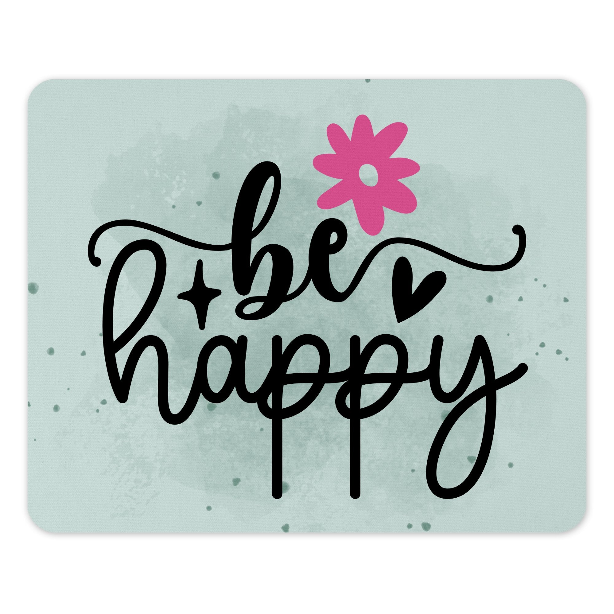 Inspirational Be Happy Quote With Flower product
