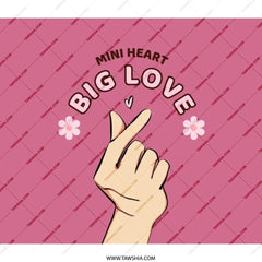 Mini Heart Love Backpack, Cute Hand Sign Backpack, K Pop Inspired Bag, Gift for K Pop Fan, Trendy Backpack, Stylish Bookbag - Tawshia