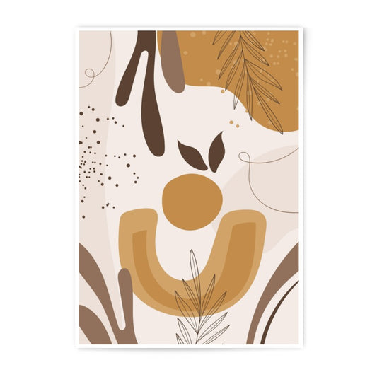 Abstract Art Photographic Print, Boho Wall Decor, Modern Art Print, Earth Tones Print, Neutral Wall Art, Minimalist Print, Home Decor Art - Tawshia