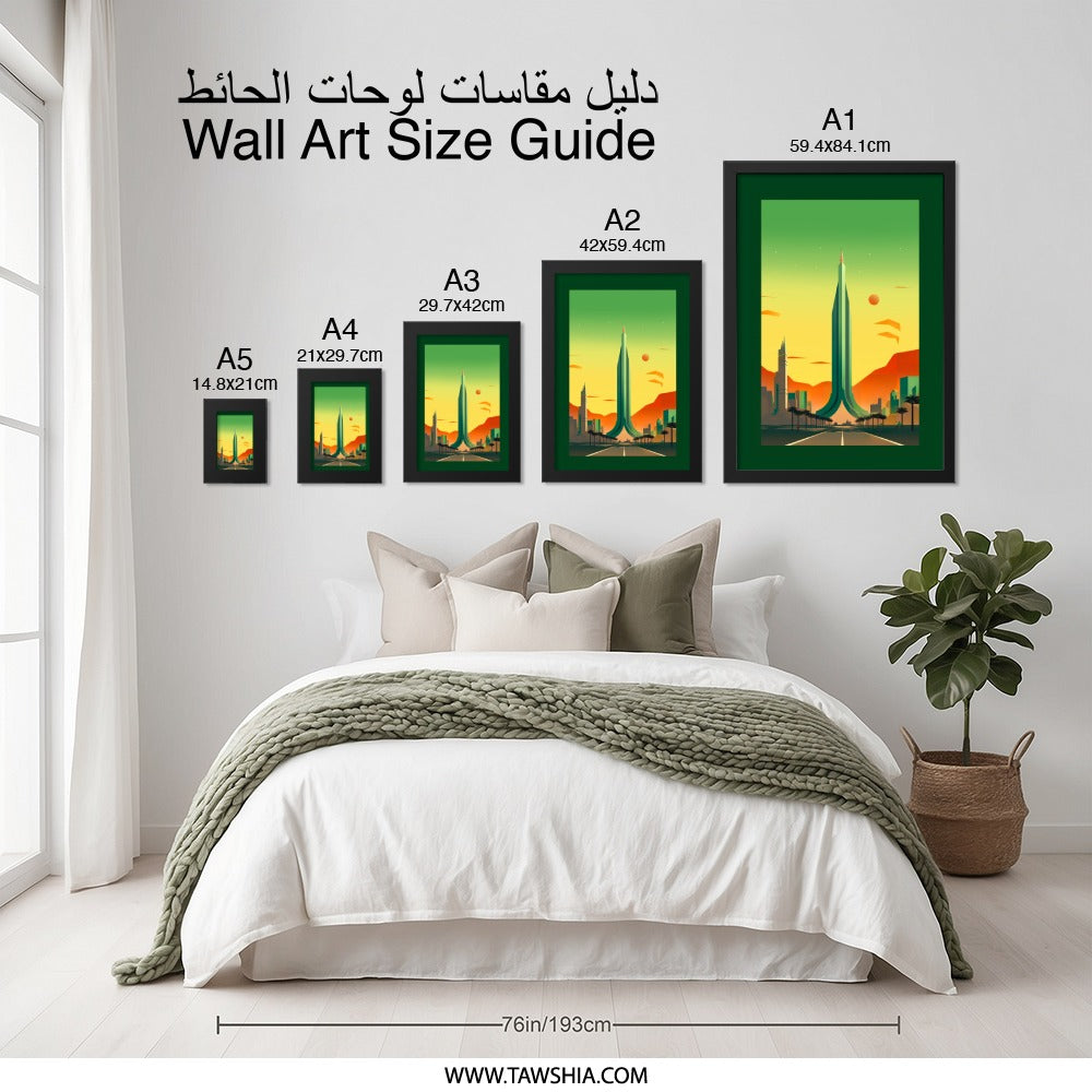 Futuristic City Wall Art, Retro Cityscape Print, Modern Building Art, Sci Fi Landscape, Urban Decor, Home Office Art, Living Room Art - Tawshia
